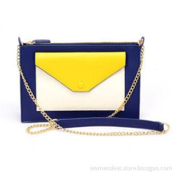 Real Leather Envelope Clutch Leather Crossbody Bags with De